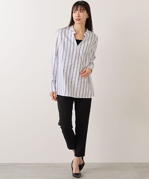 Phase Eight / フェイズエイト シャツ・ブラウス | Ashlyn Asymmetric Stripe Shirt | 詳細8