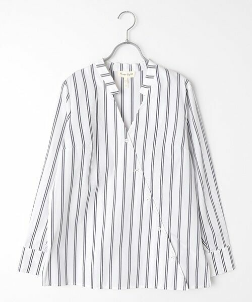 Phase Eight / フェイズエイト シャツ・ブラウス | Ashlyn Asymmetric Stripe Shirt | 詳細9