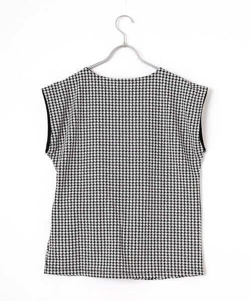 Phase Eight / フェイズエイト カットソー | Halsey Houndstooth Jacquard Top | 詳細1