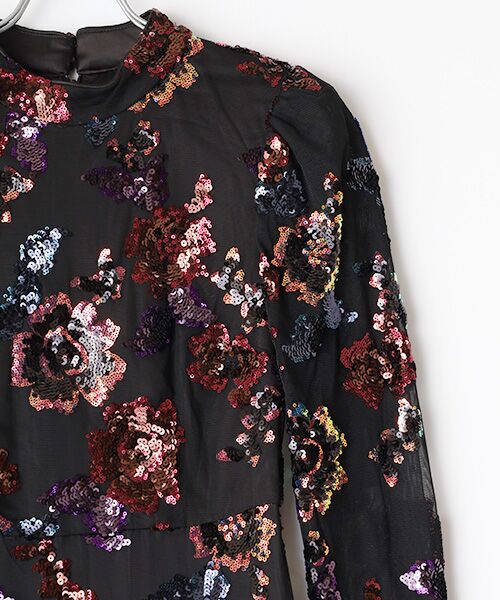 Phase Eight / フェイズエイト ドレス | Lelo Sequin Long Sleeved Maxi Dress | 詳細2