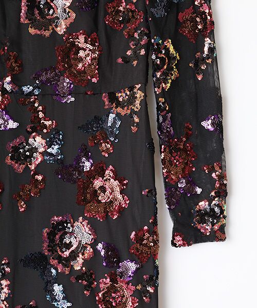 Phase Eight / フェイズエイト ドレス | Lelo Sequin Long Sleeved Maxi Dress | 詳細3