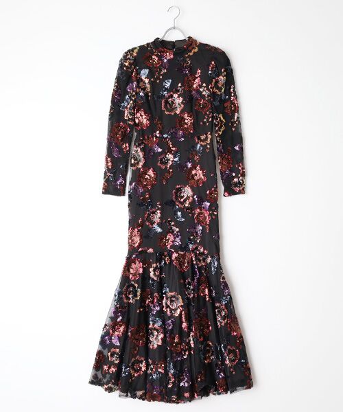 Phase Eight/フェイズエイト Lelo Sequin Long Sleeved Maxi Dress ブラック UK8(9号) Phase Eight/フェイズエイト Lelo Sequin Long Sleeved Maxi Dress ブラック UK8(9号)