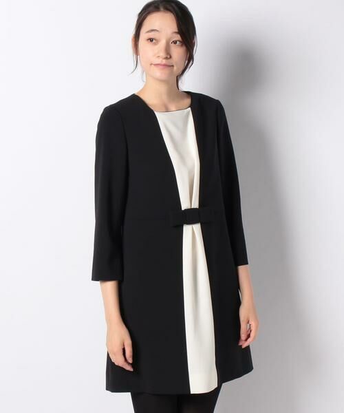 セール バイカラーチュニックトップス 二重織ストレッチ シャツ ブラウス Pierre Cardin ピエール カルダン ファッション通販 タカシマヤファッションスクエア