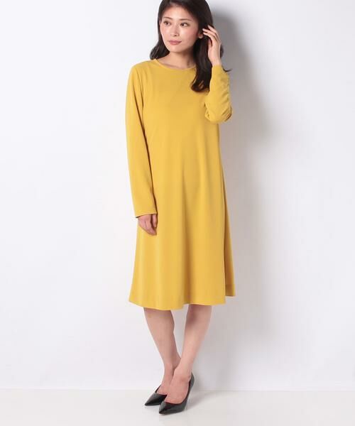 セール マットストレッチポンチ フレアラインワンピース ミニ丈 ひざ丈ワンピース Pierre Cardin ピエール カルダン ファッション通販 タカシマヤファッションスクエア