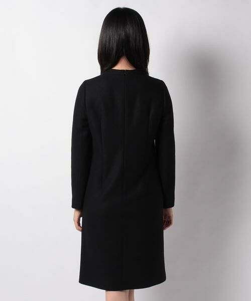 セール ウールミルド バイカラーストレートラインワンピース ミニ丈 ひざ丈ワンピース Pierre Cardin ピエール カルダン ファッション通販 タカシマヤファッションスクエア
