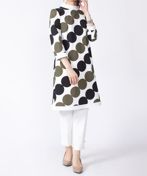 セール ドットプリント Aラインワンピース ミニ丈 ひざ丈ワンピース Pierre Cardin ピエール カルダン ファッション通販 タカシマヤファッションスクエア