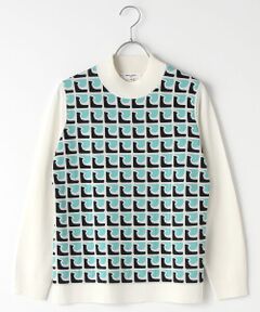 pierre cardin signe (大きいサイズ) / ピエール・カルダン シーニュ (オオキイサイズ) ニット・セーター | briquetダブルジャカードプルオーバー