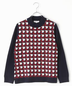 pierre cardin signe (大きいサイズ) / ピエール・カルダン シーニュ (オオキイサイズ) ニット・セーター | briquetダブルジャカードプルオーバー