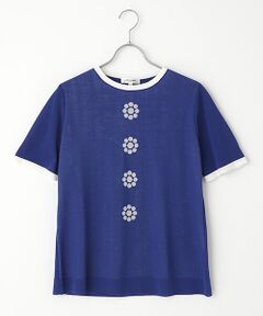 pierre cardin signe (大きいサイズ) / ピエール・カルダン シーニュ (オオキイサイズ) ニット・セーター | アネモネ柄プルオーバー