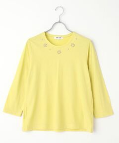 pierre cardin signe (大きいサイズ) / ピエール・カルダン シーニュ (オオキイサイズ) カットソー | ビヨンド強撚天竺アネモネカットソー