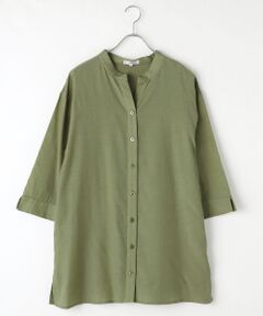 pierre cardin signe (大きいサイズ) / ピエール・カルダン シーニュ (オオキイサイズ) シャツ・ブラウス | スラブローンブラウス