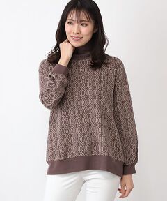 pierre cardin signe (大きいサイズ) / ピエール・カルダン シーニュ (オオキイサイズ) カットソー | クロスジャカードカットソー