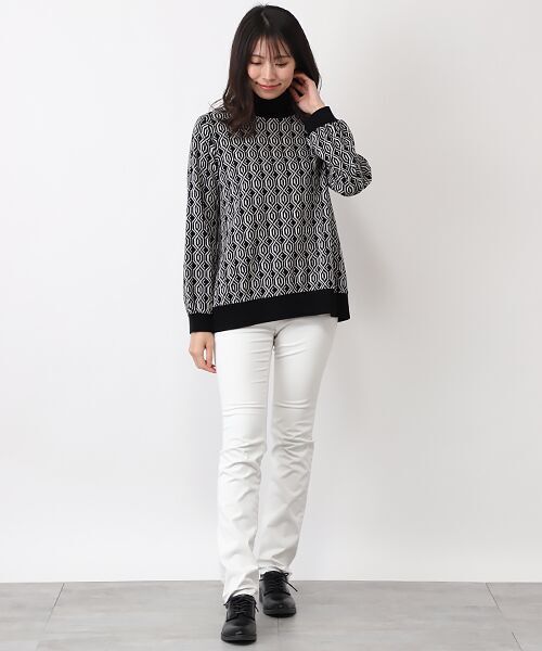 pierre cardin signe (大きいサイズ) / ピエール・カルダン シーニュ (オオキイサイズ) カットソー | クロスジャカードカットソー | 詳細8