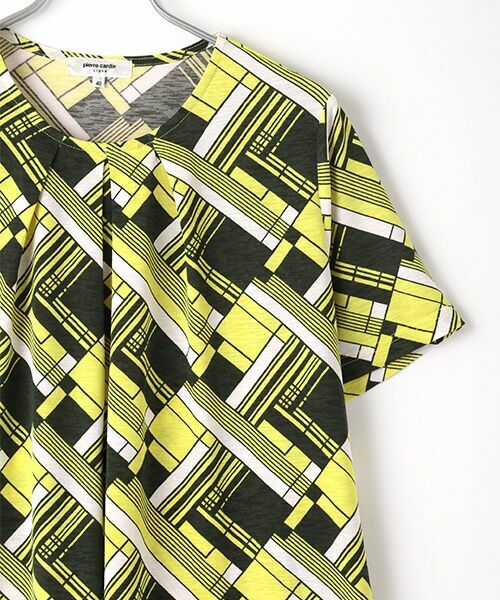 pierre cardin signe (大きいサイズ) / ピエール・カルダン シーニュ (オオキイサイズ) カットソー | ブルガリ天竺幾何Pt | 詳細2