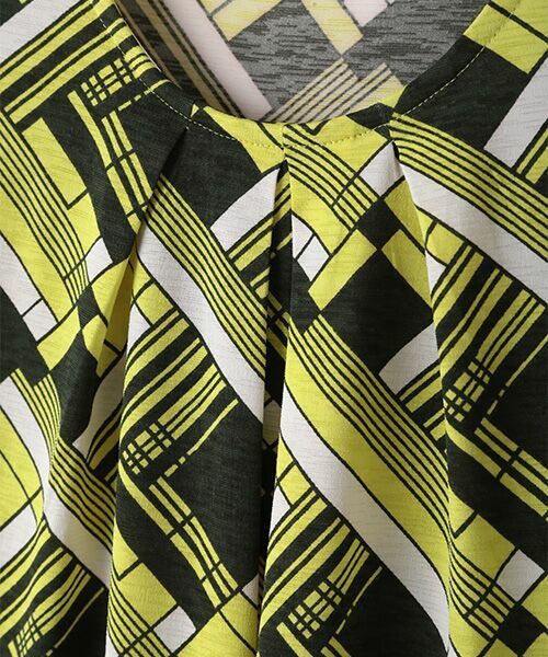 pierre cardin signe (大きいサイズ) / ピエール・カルダン シーニュ (オオキイサイズ) カットソー | ブルガリ天竺幾何Pt | 詳細4