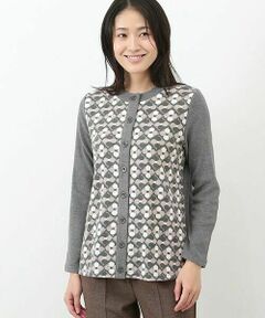 pierre cardin signe (大きいサイズ) / ピエール・カルダン シーニュ (オオキイサイズ) カットソー | ソリストヒートマルチドットCD