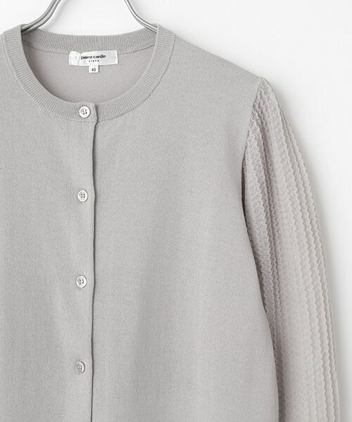 pierre cardin signe (大きいサイズ) / ピエール・カルダン シーニュ (オオキイサイズ) カーディガン・ボレロ | ﾚｰｼｰ袖CD | 詳細3