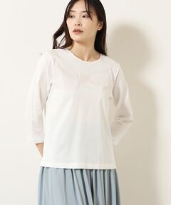 Cotton jerseyネック刺繍CS