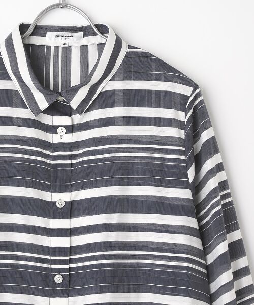pierre cardin signe / ピエール・カルダン シーニュ シャツ・ブラウス | ボーダーBL | 詳細3