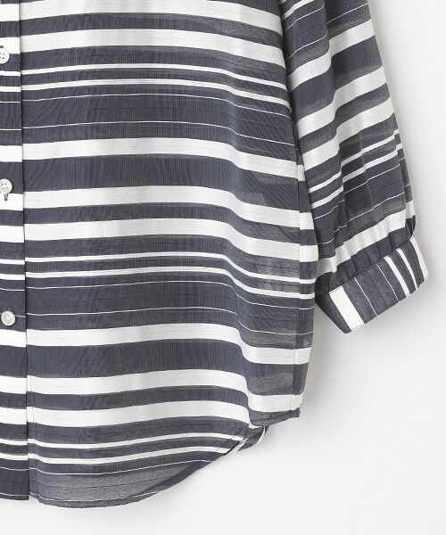 pierre cardin signe / ピエール・カルダン シーニュ シャツ・ブラウス | ボーダーBL | 詳細4