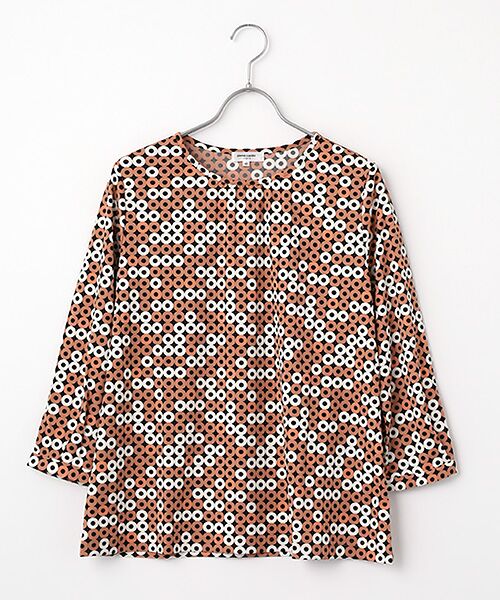 pierre cardin signe / ピエール・カルダン シーニュ カットソー | グラデーションサークルPt CS（キャメル）