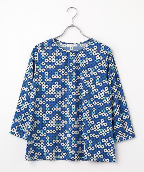 pierre cardin signe / ピエール・カルダン シーニュ カットソー | グラデーションサークルPt CS（ブルー）