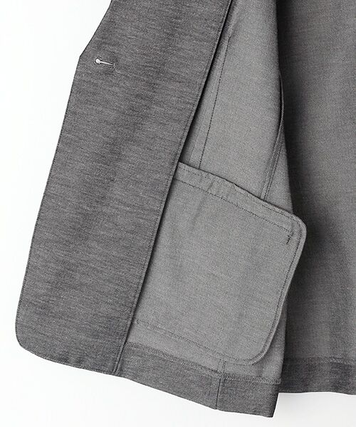 pierre cardin signe / ピエール・カルダン シーニュ テーラードジャケット | 麻混ハイパーデニムJK | 詳細4