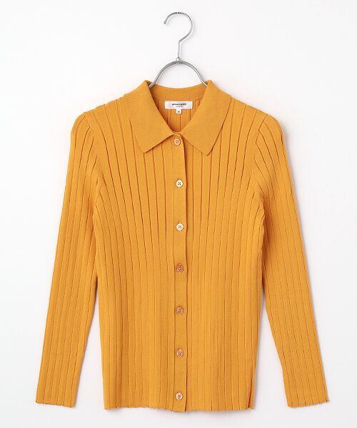 pierre cardin signe / ピエール・カルダン シーニュ カーディガン・ボレロ | リブニットカーディガン（タンジェリン）