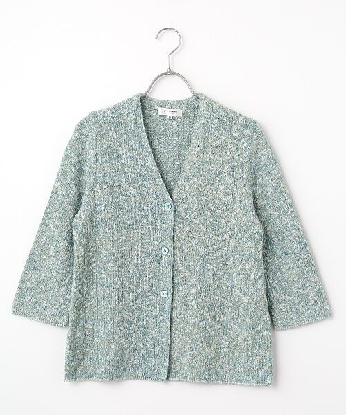 pierre cardin signe / ピエール・カルダン シーニュ カーディガン・ボレロ | ミックス調カーディガン（グリーン）