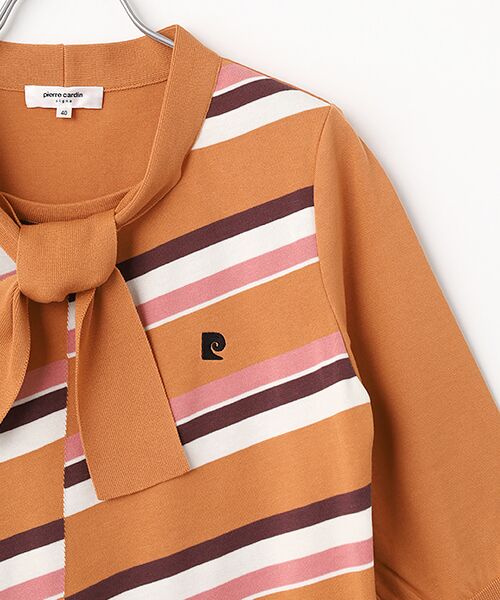 pierre cardin signe / ピエール・カルダン シーニュ ニット・セーター | バイアスボーダープルオーバー | 詳細3