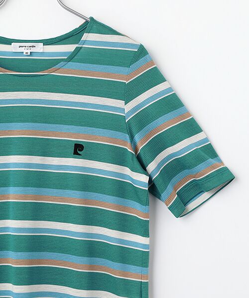 pierre cardin signe / ピエール・カルダン シーニュ カットソー | ボーダー刺繍カットソー | 詳細4