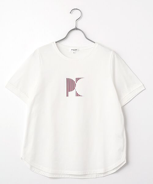 pierre cardin signe / ピエール・カルダン シーニュ カットソー | PCロゴカットソー（オフホワイト）