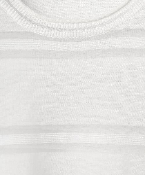 pierre cardin signe / ピエール・カルダン シーニュ ニット・セーター | 透かしボーダープルオーバー | 詳細1