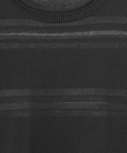 pierre cardin signe / ピエール・カルダン シーニュ ニット・セーター | 透かしボーダープルオーバー | 詳細2