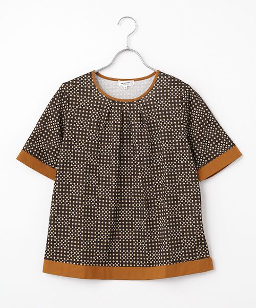 pierre cardin signe / ピエール・カルダン シーニュ カットソー | シャドードットカットソー（キャメル）