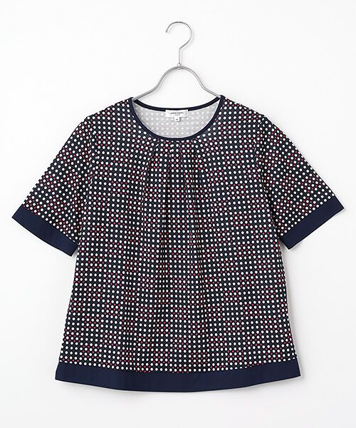 pierre cardin signe / ピエール・カルダン シーニュ カットソー | シャドードットカットソー（ネイビー）