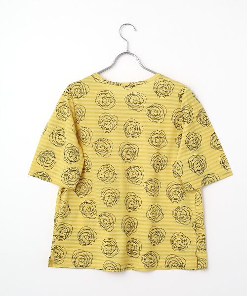 pierre cardin signe / ピエール・カルダン シーニュ カットソー | ボーダー天竺花柄カットソー | 詳細3