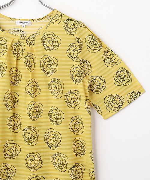 pierre cardin signe / ピエール・カルダン シーニュ カットソー | ボーダー天竺花柄カットソー | 詳細4