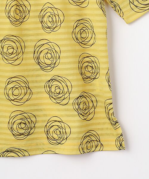 pierre cardin signe / ピエール・カルダン シーニュ カットソー | ボーダー天竺花柄カットソー | 詳細5