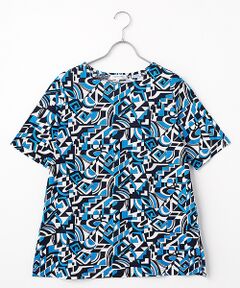 pierre cardin signe / ピエール・カルダン シーニュ カットソー | SZ強撚天竺幾何柄カットソー