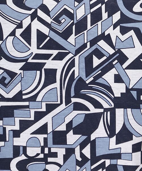 pierre cardin signe / ピエール・カルダン シーニュ カットソー | SZ強撚天竺幾何柄カットソー | 詳細1