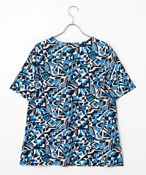 pierre cardin signe / ピエール・カルダン シーニュ カットソー | SZ強撚天竺幾何柄カットソー | 詳細3