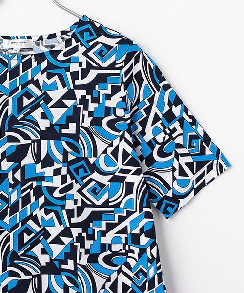 pierre cardin signe / ピエール・カルダン シーニュ カットソー | SZ強撚天竺幾何柄カットソー | 詳細4