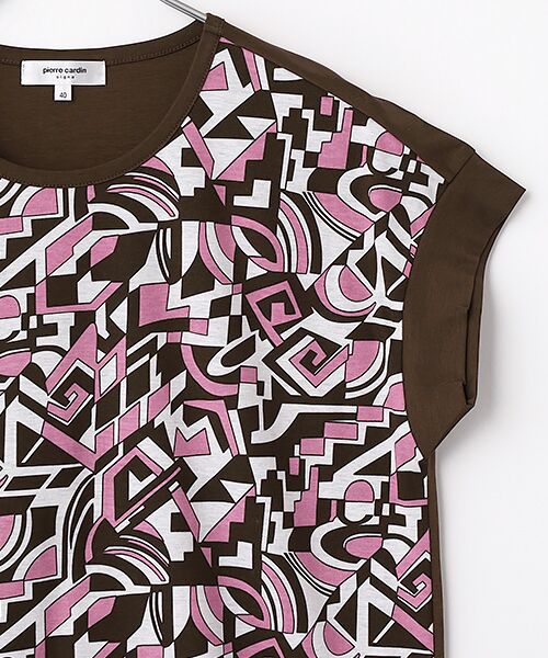 pierre cardin signe / ピエール・カルダン シーニュ カットソー | SZ強撚天竺幾何柄カットソー | 詳細3