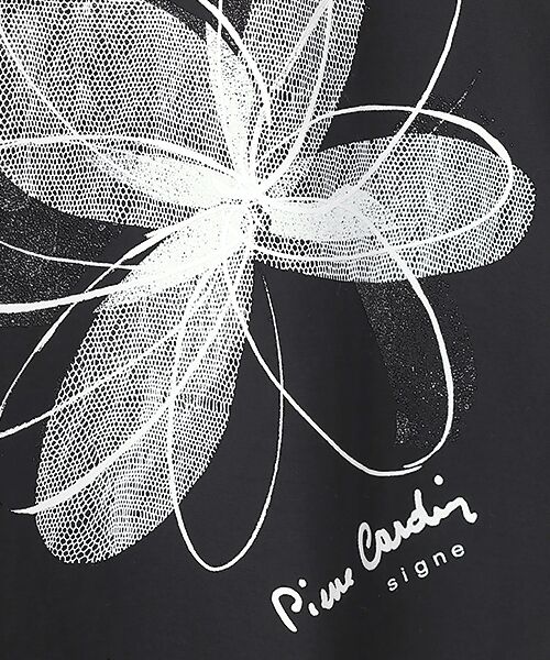 pierre cardin signe / ピエール・カルダン シーニュ カットソー | 強撚天竺花柄カットソー | 詳細2