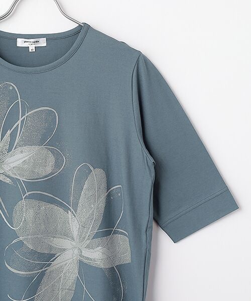 pierre cardin signe / ピエール・カルダン シーニュ カットソー | 強撚天竺花柄カットソー | 詳細4
