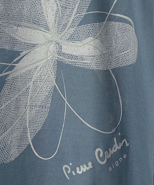 pierre cardin signe / ピエール・カルダン シーニュ カットソー | 強撚天竺花柄カットソー | 詳細6