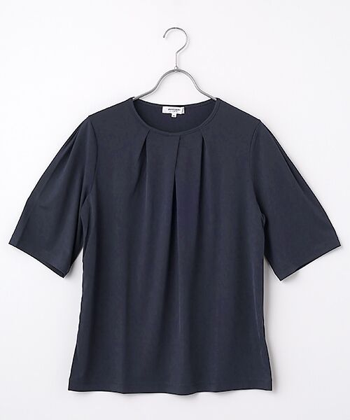 pierre cardin signe / ピエール・カルダン シーニュ カットソー | 強撚ドライスムースカットソー（ネイビー）