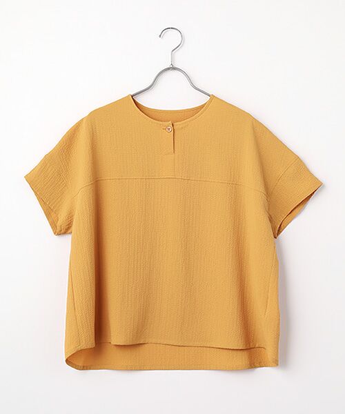 pierre cardin signe / ピエール・カルダン シーニュ シャツ・ブラウス | ポップコーンブラウス（タンジェリン）