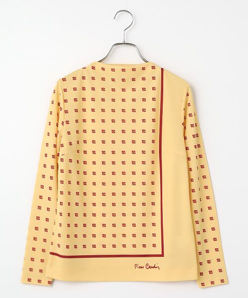 pierre cardin signe / ピエール・カルダン シーニュ カットソー | Abstract rose プリントカットソー（マリーゴールド）